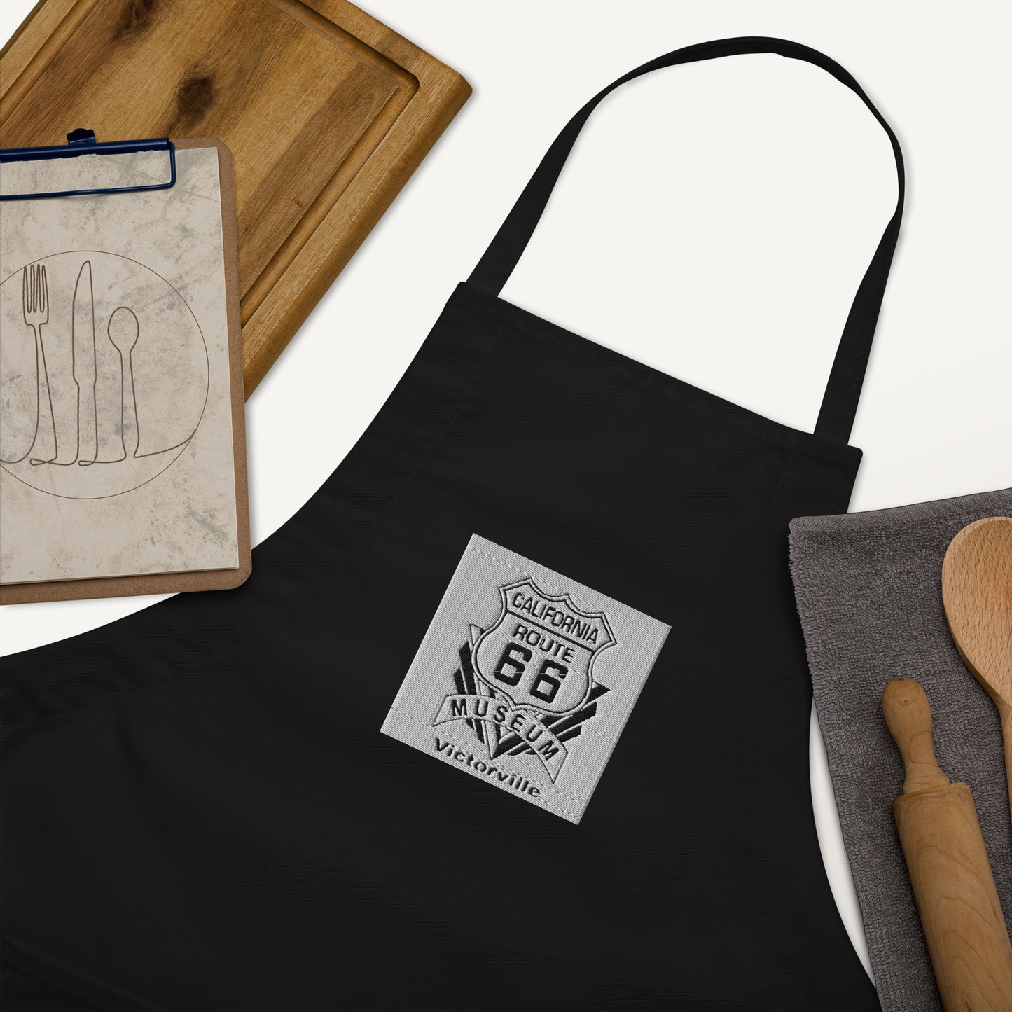 Route 66 Embroidered Apron