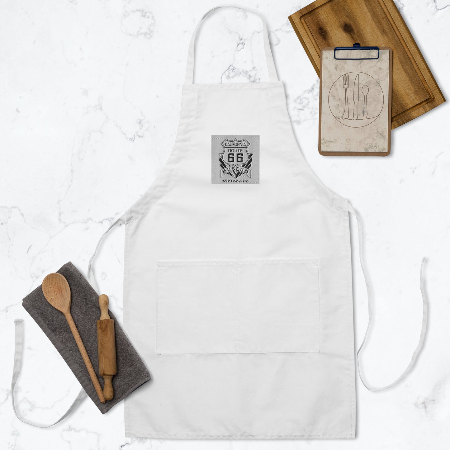 Route 66 Embroidered Apron