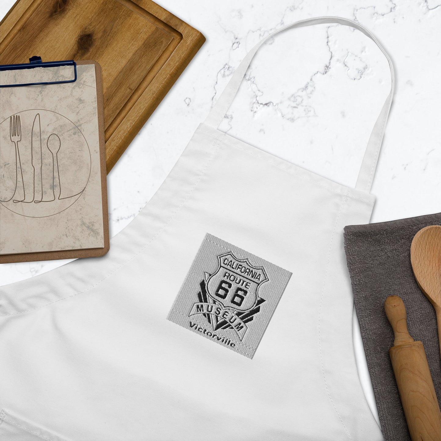 Route 66 Embroidered Apron