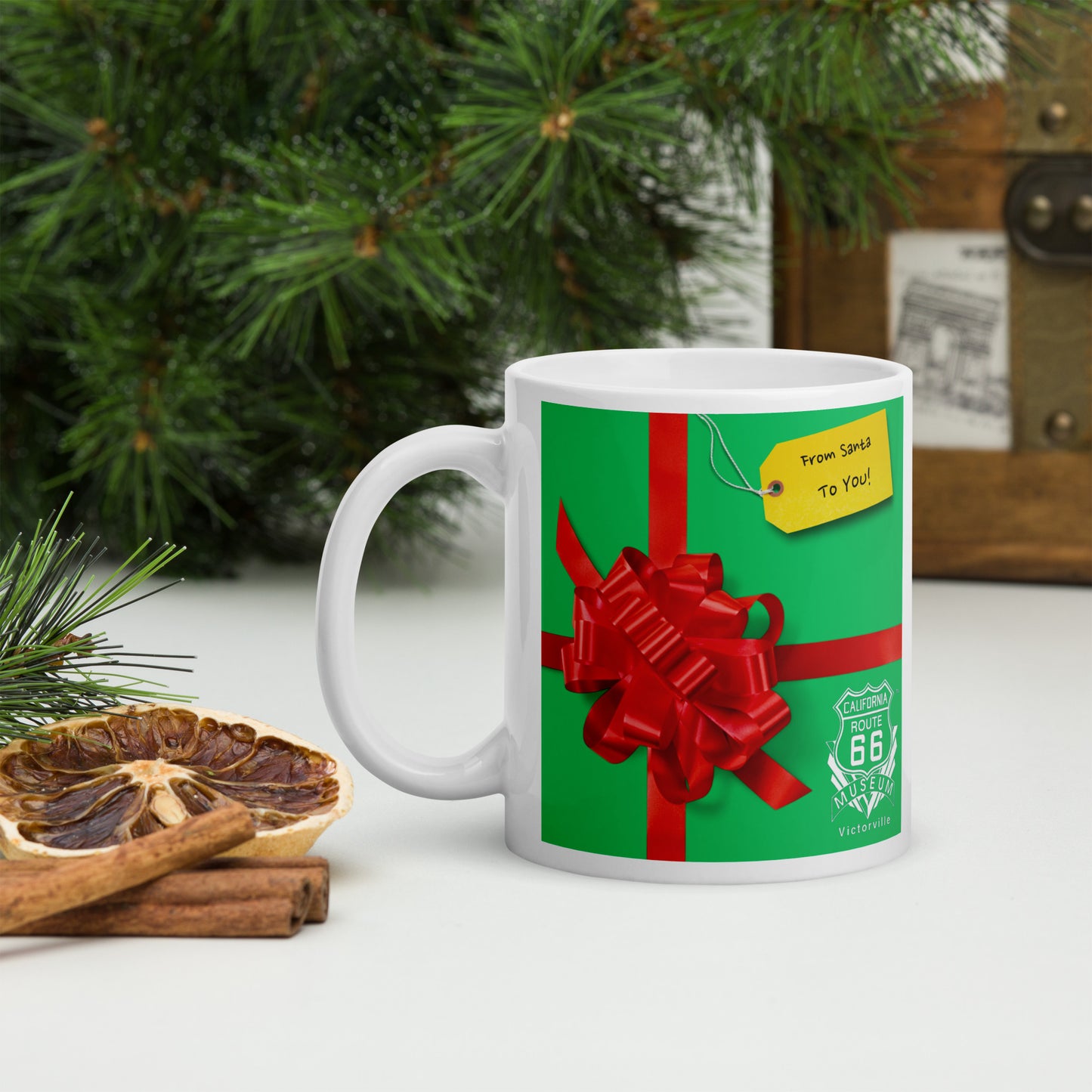 Route 66 Christmas Present Mug